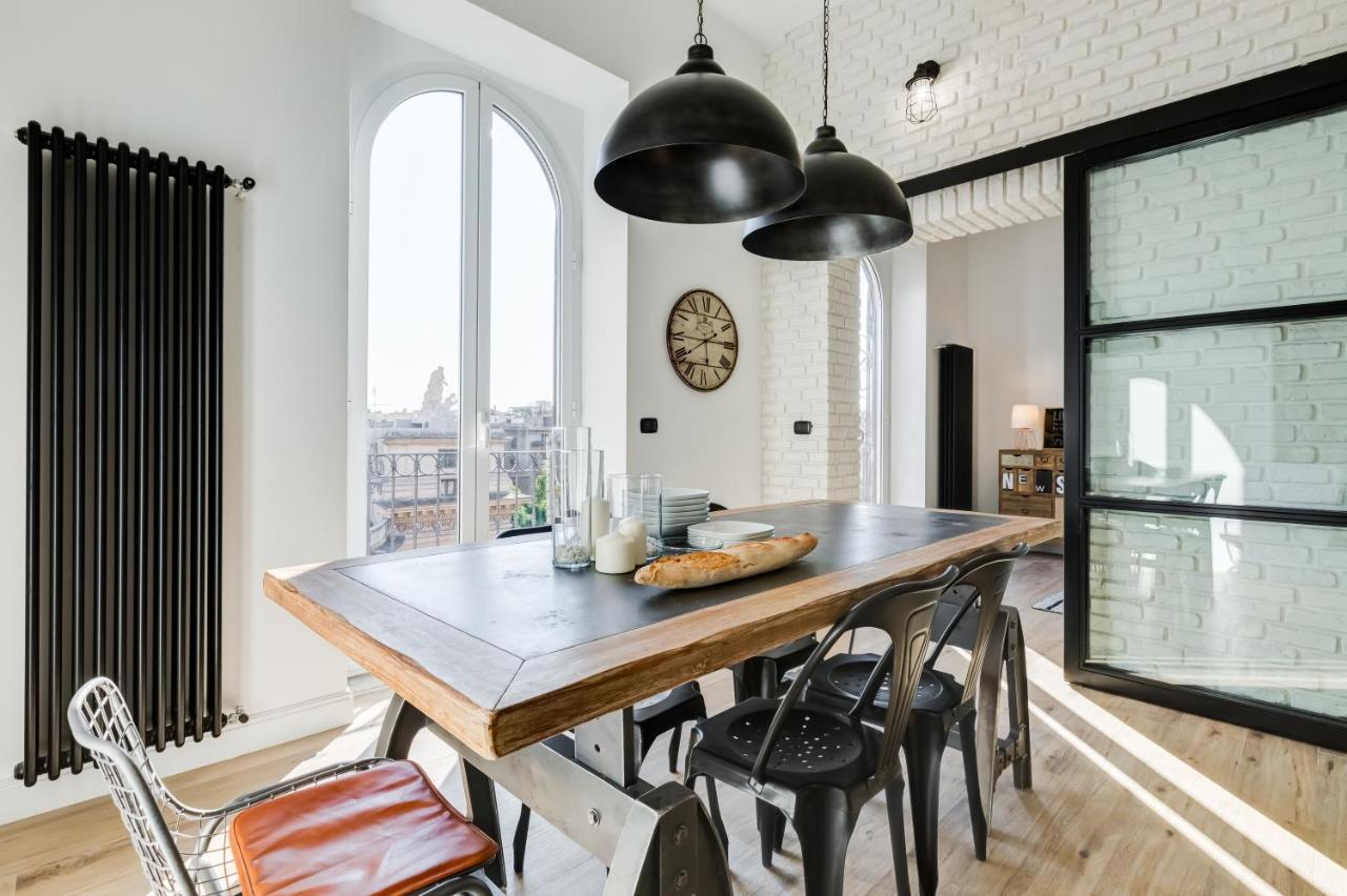 Bmga L Glam Industrial 3-Bed Apartment In Termini Rome Exterior photo